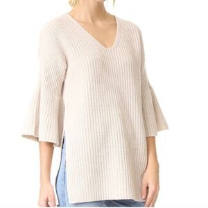 Derek Lam 10 Crosby Bell Sleeves V-neck Tunic Sweater Size Medium